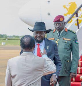 President Kiir returns to Juba after South Africa visit