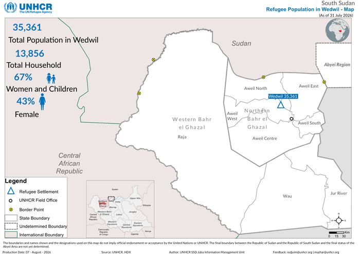 South Sudan - Refugee Population in Wedwil